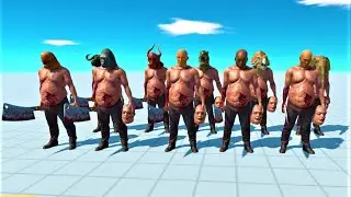 HEADLESS HULK GANG (with other head) VS EVERY FACTION animal revolt battle simulator