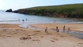 A Day at Trevone Beach  - Time Lapse
