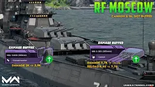 Modern Warships : RF Moscow Battleship Cannon & Grenade Launcher got buffed || Alpha Test || MW