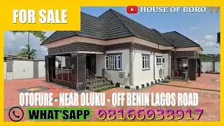 HOUSE FOR SALE IN BENIN CITY, EDO STATE NIGERIA - OTOFURE - OFF AKURE ROAD OFF BENIN LAGOS ROAD