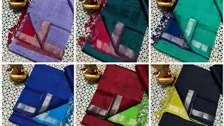MANGALGIRI HANDLOOM SAREES || ZARI BORDER SAREES