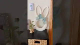 Trust me, you&rsquo;ll want one of these Dollar Tree bunny wreath forms🐰 #dollartree #crafts #easter