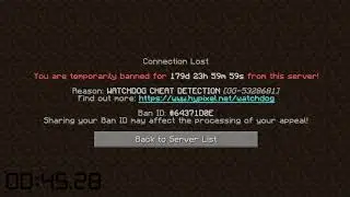 Banned On Hypixel Speedrun 45s (PB)