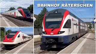 Züge beim Bahnhof Räterschen | Trains at Räterschen station (2024)