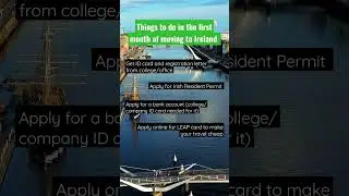 Things to do in your first month of moving to Ireland.#indiansinireland #ireland #studyabroad