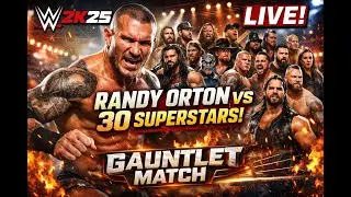 Randy Orton vs 30 Superstars 💀 | WWE 2K25 Gauntlet Match LIVE 🔴