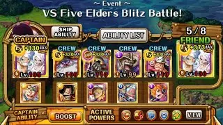 [OPTC BLITZ] My Team VS Five Elders Blitz Battle!