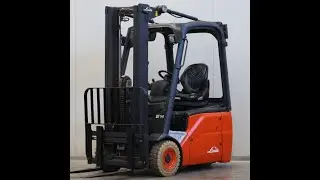 Linde E14 (2010) electric forklift truck, triplex mast, free lift, sideshift, 2021 battery, 17726 h