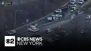 Long Island Expressway reopens after deadly morning crash
