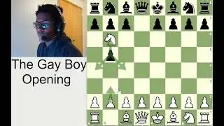 Only straight people can watch this. Best chess opening of all time. #chess