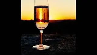 Champagne sunrise or sunset