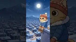Cat&rsquo;s Midnight Fireworks - by Meow Mason🥳🎆 #shorts