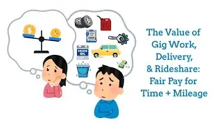 The Value of Gig Work, Delivery, & Rideshare: Fair Pay for Time & Mileage