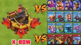 Max X-BOW 🔥💥🆚💥⚔️ Level 1 Troops & 🐾 Pets | Clash of Clans #clashofclans #coc #clashbattle 