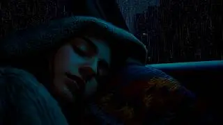 Midnight Rain in a Car Ambience | Soothing Rain Sounds for Deep Sleep & Relaxation | No Music