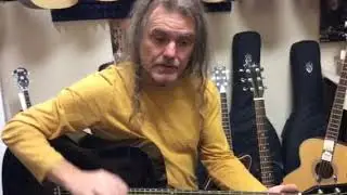 Johnson ( new $119 at time of shooting) Vs Fender Acoustic Guitar ($499).
