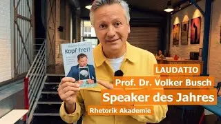 Master Laudatio von Cristian Galvez f&uuml;r Prof. Dr. Volker Busch, Speaker des Jahres 2021