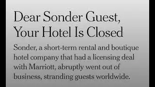 Sonder Bankruptcy