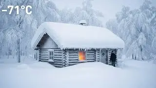 Surviving &minus;71&deg;C Alone in an Off-Grid Cabin | Silent Winter Life