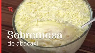 Sobremesa de abacaxi sem gelatina, super cremosa e perfeita para o Natal!