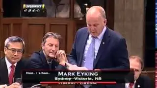 EYKING ENDS PARLIAMENTARY SESSION QUESTIONING THE CONSERVATIVE GOVERNMENT ON INFRASTRUCTURE DELAYS