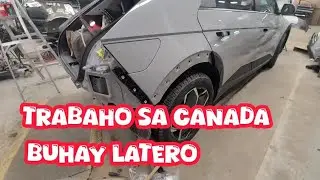 Car/Auto body repair Denting & Painting. Checking bumper & moulding b4 primer. #car #automobile 