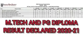 JNU M.TECH RESULTS DECLARED 2020-21
