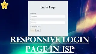 Login page in jsp using eclipse with bootstrap || Part -1
