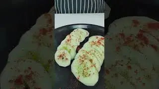 Cucumber with chilli & salt | ASMR COOKING