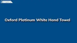 Oxford Platinum White Hand Towel