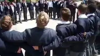 War cries at Graeme Matric Valedictory Service, South Africa