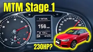 Audi A1 1.8 TFSI MTM Stage 1 20-160 km/h Acceleration | 230 HP / 350NM