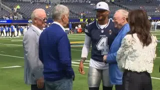 Dallas Cowboys QB Dak Prescott to Rams owner: &ldquo;We&rsquo;ll meet y&rsquo;all in the NFC Championship.&rdquo;