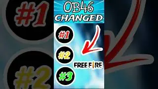 OB46 update changes 🤩🔥Freefire #gaming #shorts #OB46