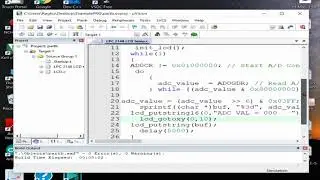 ADC interface to LPC2148 using ARM Cortex Development Board and Proteus