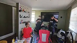 Cops come to visit! A wellness check!!