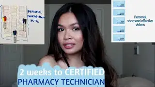 how to pass pharmacy technician exam and become certified in 2 weeks | Julie Trang Truong