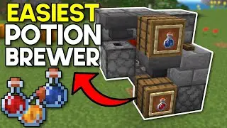 Easiest Automatic Potion Brewer Minecraft Bedrock 1.20 (MCPE/Xbox/PS4/Nintendo Switch/Windows10)