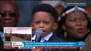 #WinnieMandelaMemorial - Grandchildren and Great-Grandchildren