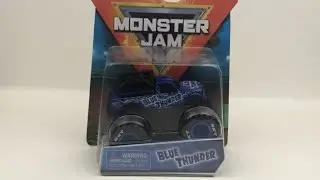 Spin Master Monster Jam Mix 12 Ride Truck Blue Thunder Unboxing and Review!!