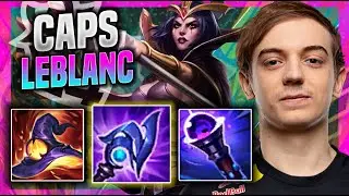 CAPS IS A GOD WITH LEBLANC! - G2 Caps Plays LeBlanc MID vs Akali! | Season 11