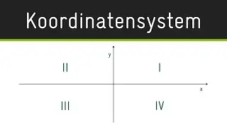 Kartesisches Koordinatensystem | Urspung, Achsen, Quadranten & Punkte mit Koordinaten