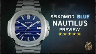 Seiko Mod Blue Nautilus