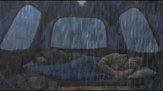 🌧️ Anxiety Relief Rain ASMR with Thunder in Safe Cozy Tent for Deep Night Sleep Therapy 😌