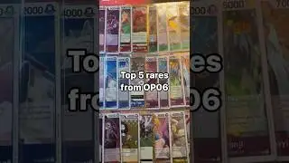 Top 5 rares from Wings of the Captain #onepiece #onepiececardgame #op06
