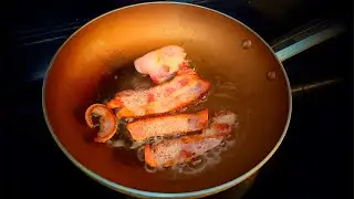 Relax 🔥 Bacon Sizzling in Slow Motion for 3 Hours (On a Loop)