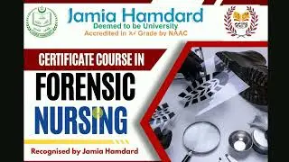 Jamia Hamdard Admission Form 2025 for Certificate Course in Forensic Nursing | Medical Courses