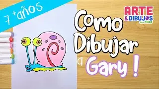 Como dibujar a GARY | BOB ESPONJA | Arte y Dibujos para Niños