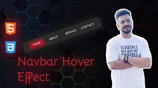 Create Navbar Menu With Hover Effect Using HTML And CSS | Navbar Menu Hover Effect With HTML And CSS