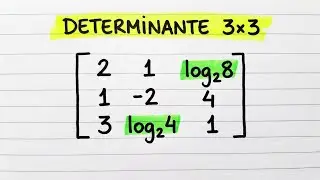 Determinante Matriz 3x3 pela Regra de Sarrus